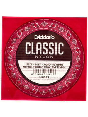 DADDARIO J2701 Normal E1 Pojedinačna žica za klasičnu gitaru