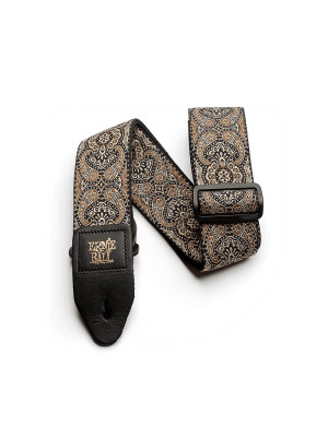 ERNIE BALL 4163 JACQUARD Gold & Black Paisley Gold Kaiš za gitaru ERNIE BALL 4163 JACQUARD Gold & Black Paisley Gold Kaiš za gitaru