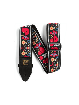 ERNIE BALL 4667 JACQUARD Redbird Rising Red Kaiš za gitaru