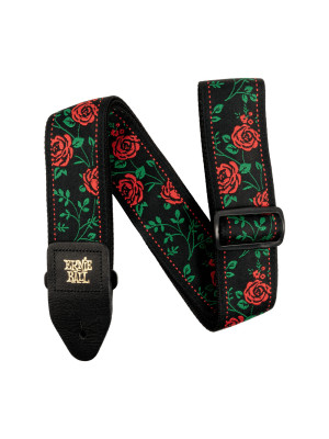 ERNIE BALL 5318 JACQUARD Spanish Rose Black Kaiš za gitaru ERNIE BALL 5318 JACQUARD Spanish Rose Black Kaiš za gitaru