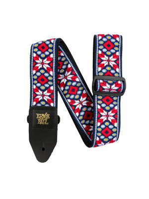 ERNIE BALL 4639 JACQUARD Taos Fire Red Kaiš za gitaru