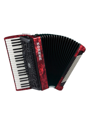 HOHNER ACCORDIONS BRAVO III 120 New Bellow Red Klavirska harmonika sa torbom