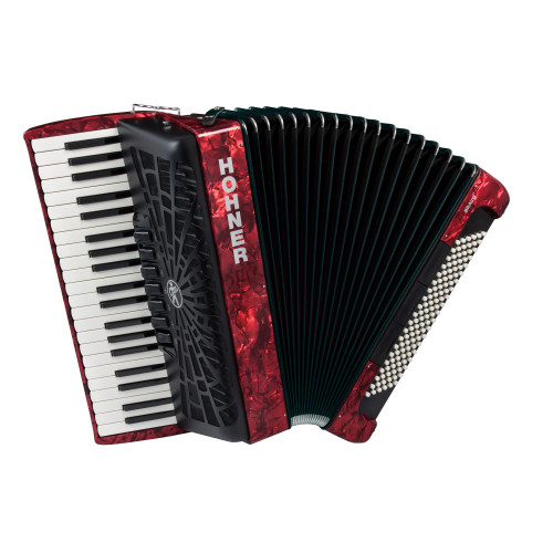 HOHNER ACCORDIONS BRAVO III 120 New Bellow Red Klavirska harmonika sa torbom