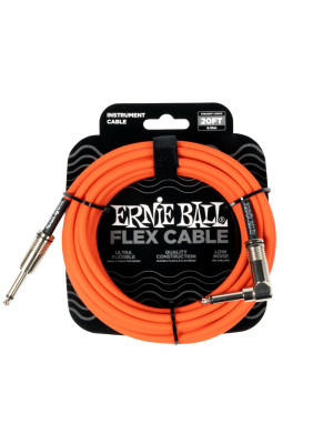 ERNIE BALL 6467 FLEX STRAIGHT / ANGLE Orange 6m Instrumentalni kabl