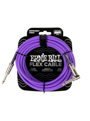 ERNIE BALL 6466 FLEX STRAIGHT / ANGLE Purple 6m Instrumentalni kabl