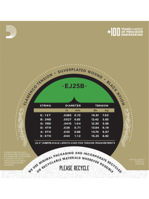 DADDARIO EJ25B Flamenco klasične gitarske žice